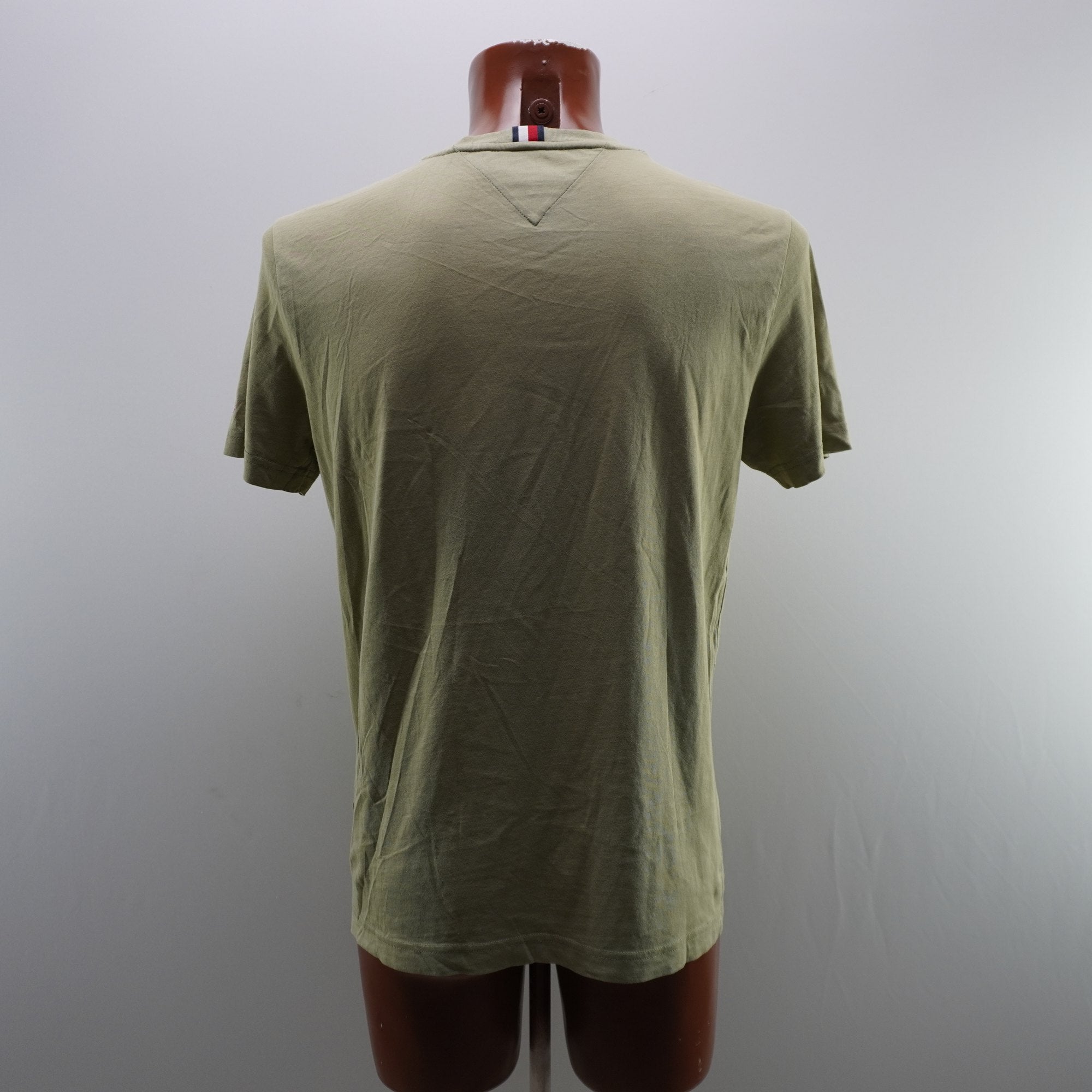 Camiseta de Manga Corta Tommy Hilfiger para Hombre Usada - Verde, L
