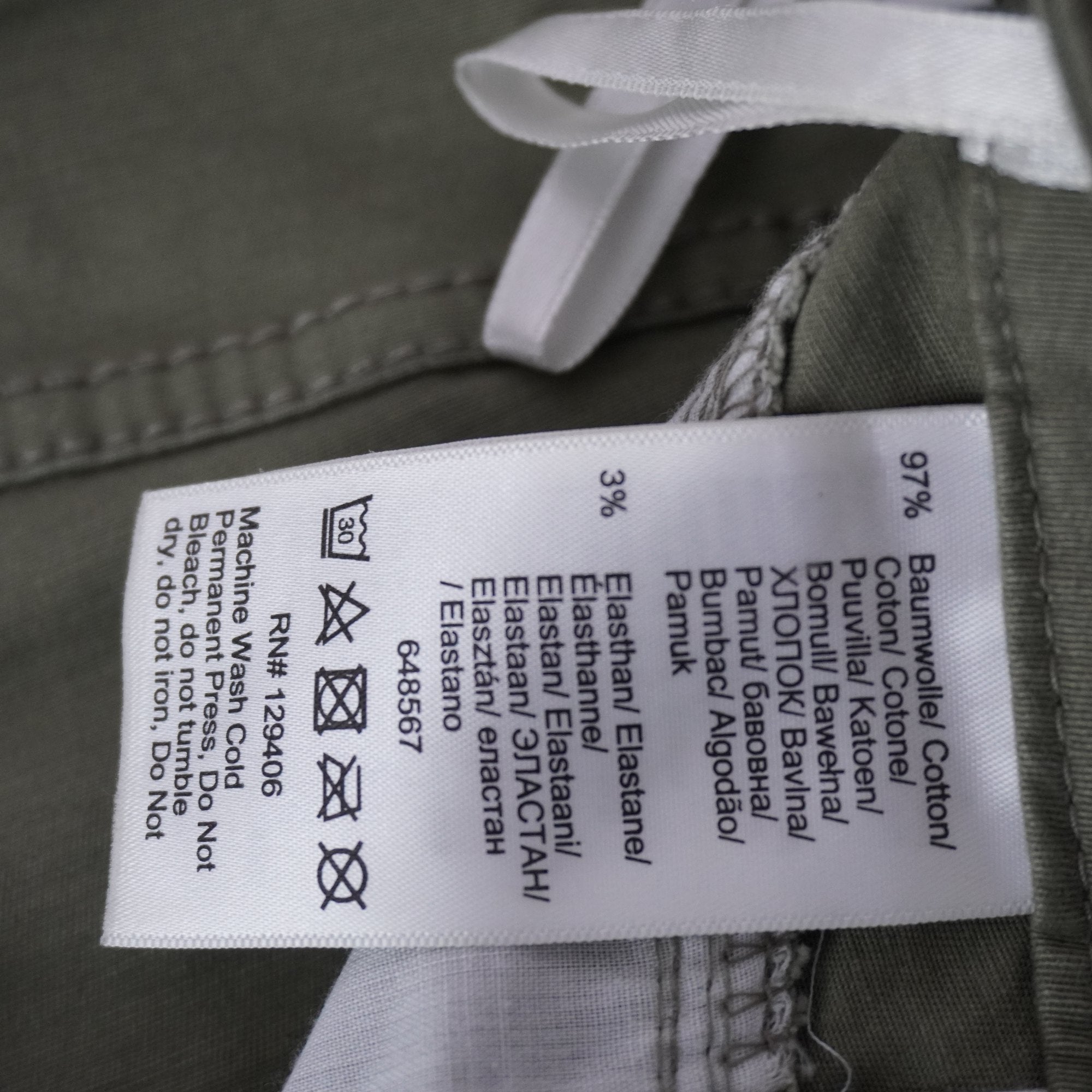 Pantalones Cortos BPC para Mujer Usados - Verde, XXL