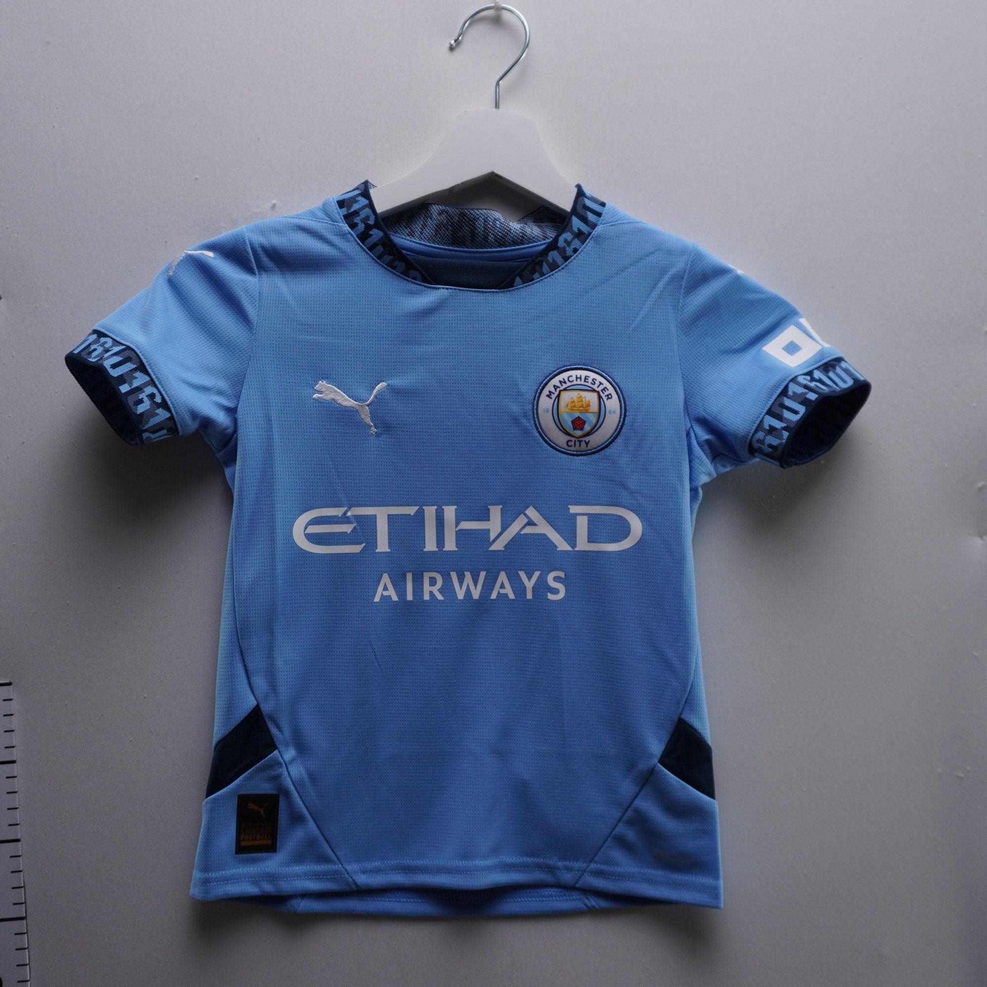 Camiseta de Manga Corta Puma Manchester Usada - Azul, Talla 116