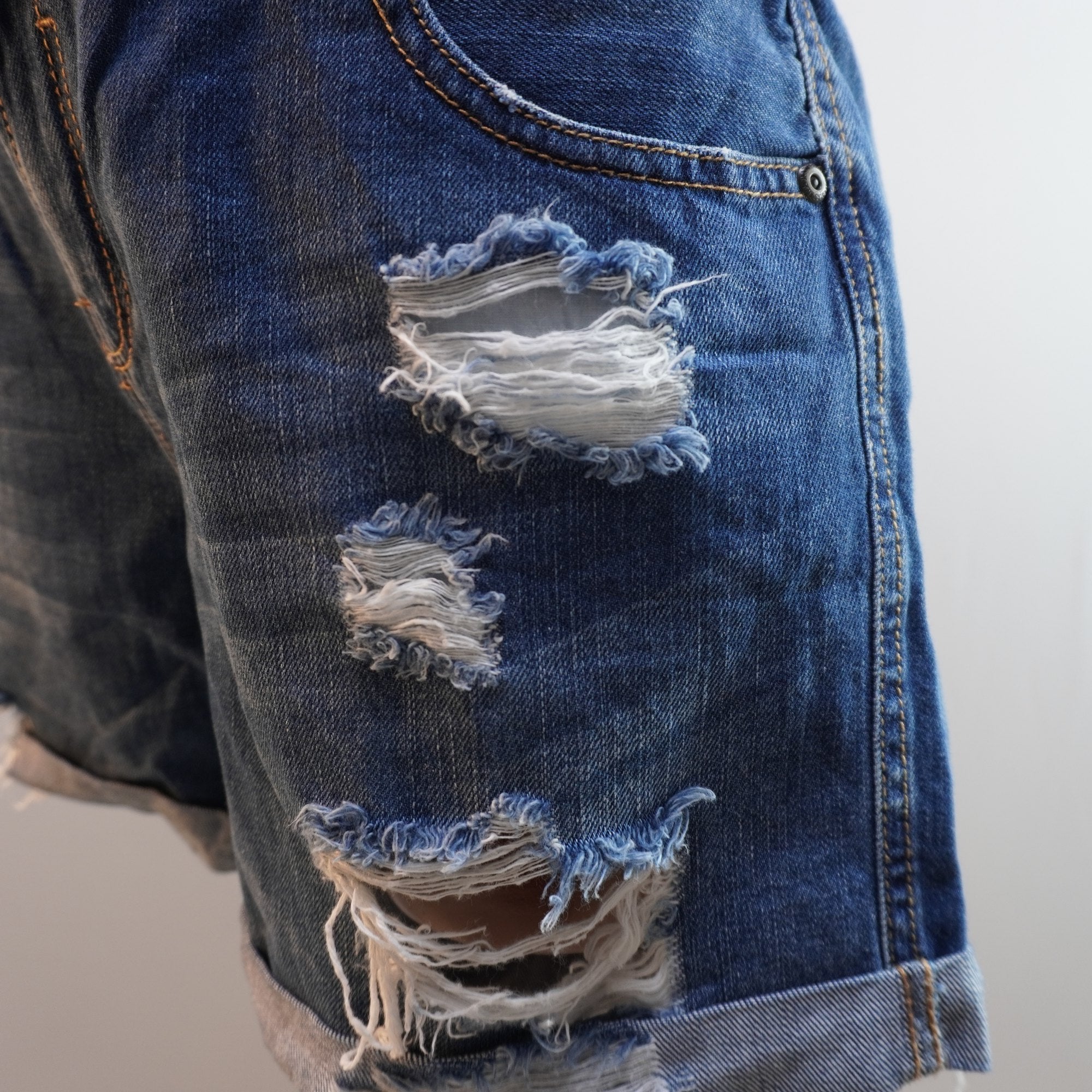 Pantalones Cortos Vaqueros Superdry para Mujer Usados - Azul, L
