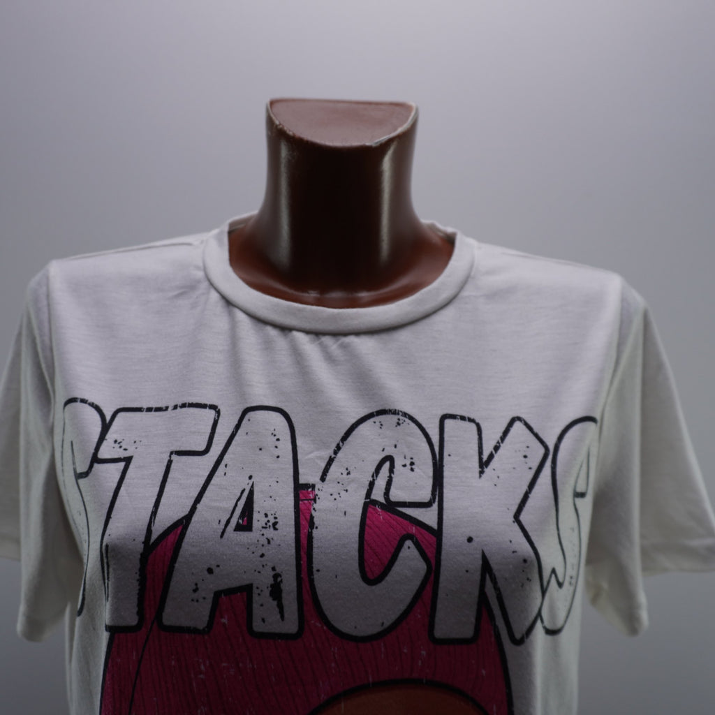 Camiseta de Manga Corta Italian Style para Mujer - Multicolor, M, Usada en Muy Buen Estado