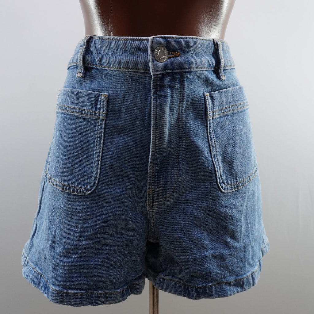 Pantalones Cortos Vaqueros MNG para Mujer Usados - Azul, XXL