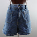 Pantalones Cortos Vaqueros MNG para Mujer Usados - Azul, XXL
