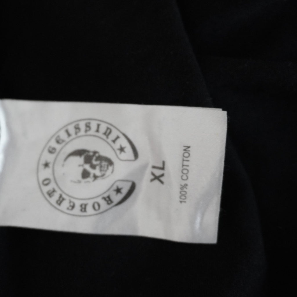 Camiseta de Manga Corta Roberto Geissine para Mujer - Negro, XL, Usada en Muy Buen Estado