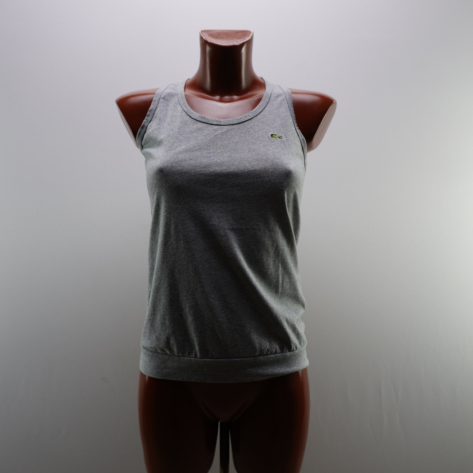 Camiseta Lacoste para Mujer Usada - Gris, M