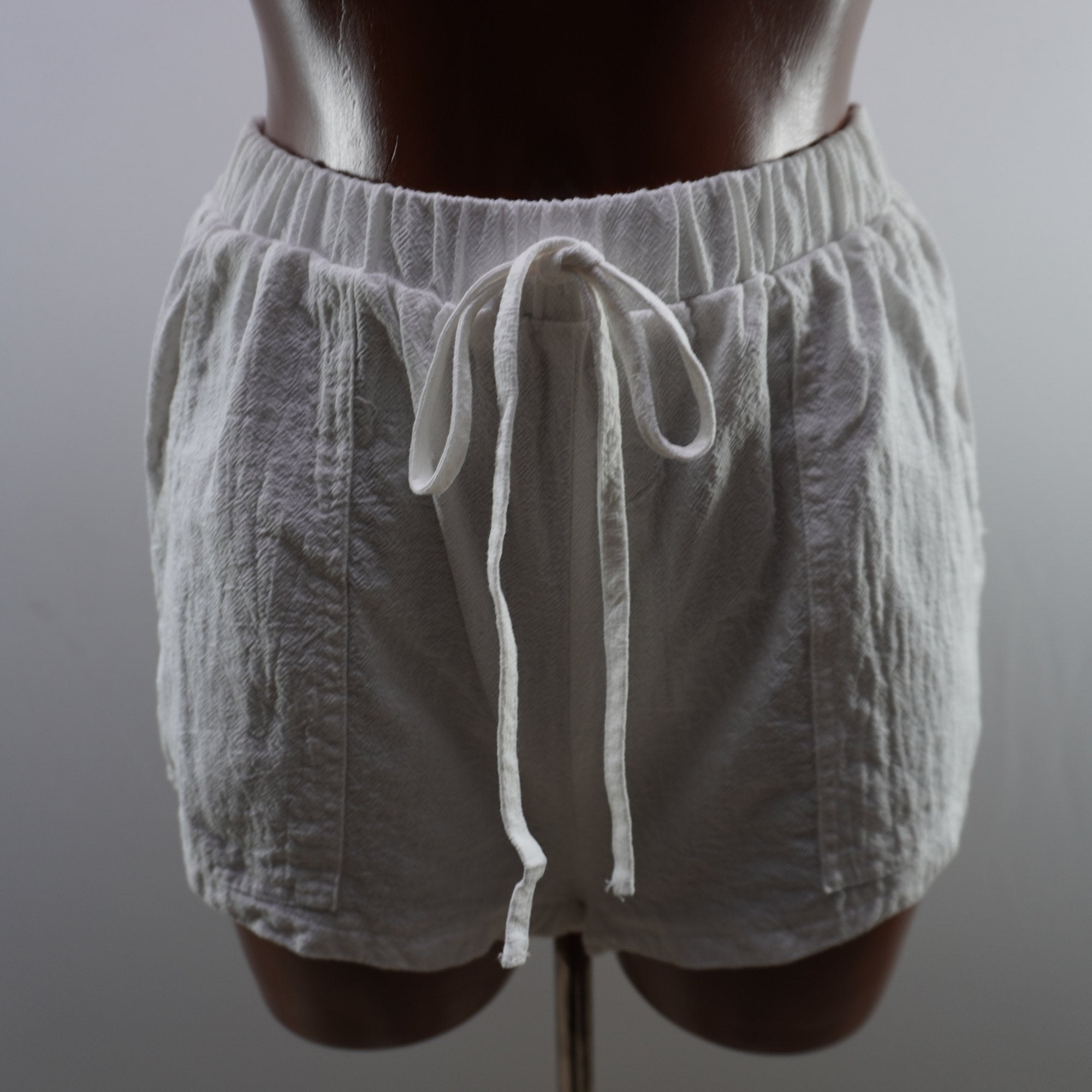 Pantalones Cortos Chinos Italian Style para Mujer Usados - Blanco, S
