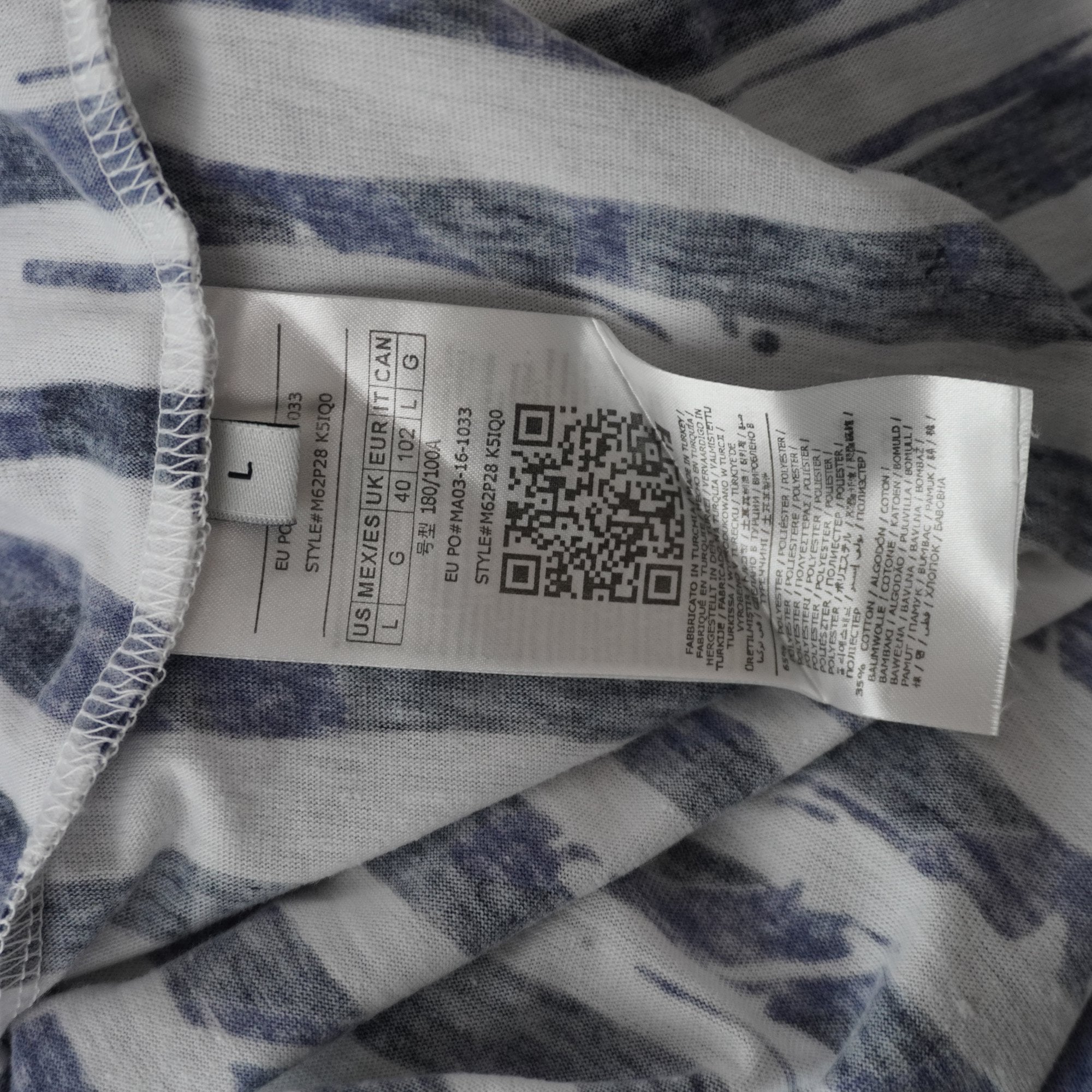 Camiseta de Manga Corta Guess para Mujer Usada - Azul, L