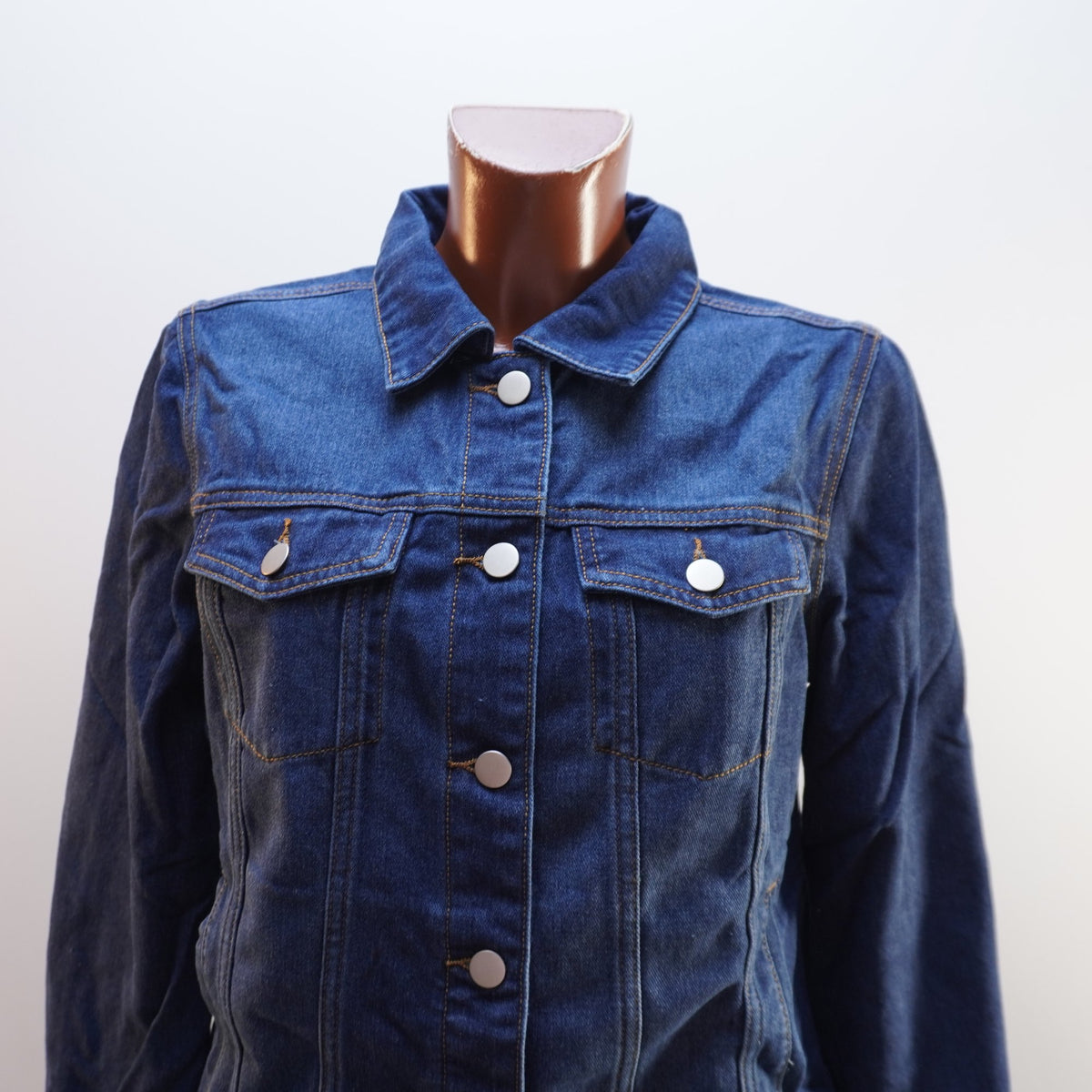 Cazadora Vaquera Italian Style para Mujer Usada - Azul Marino, M