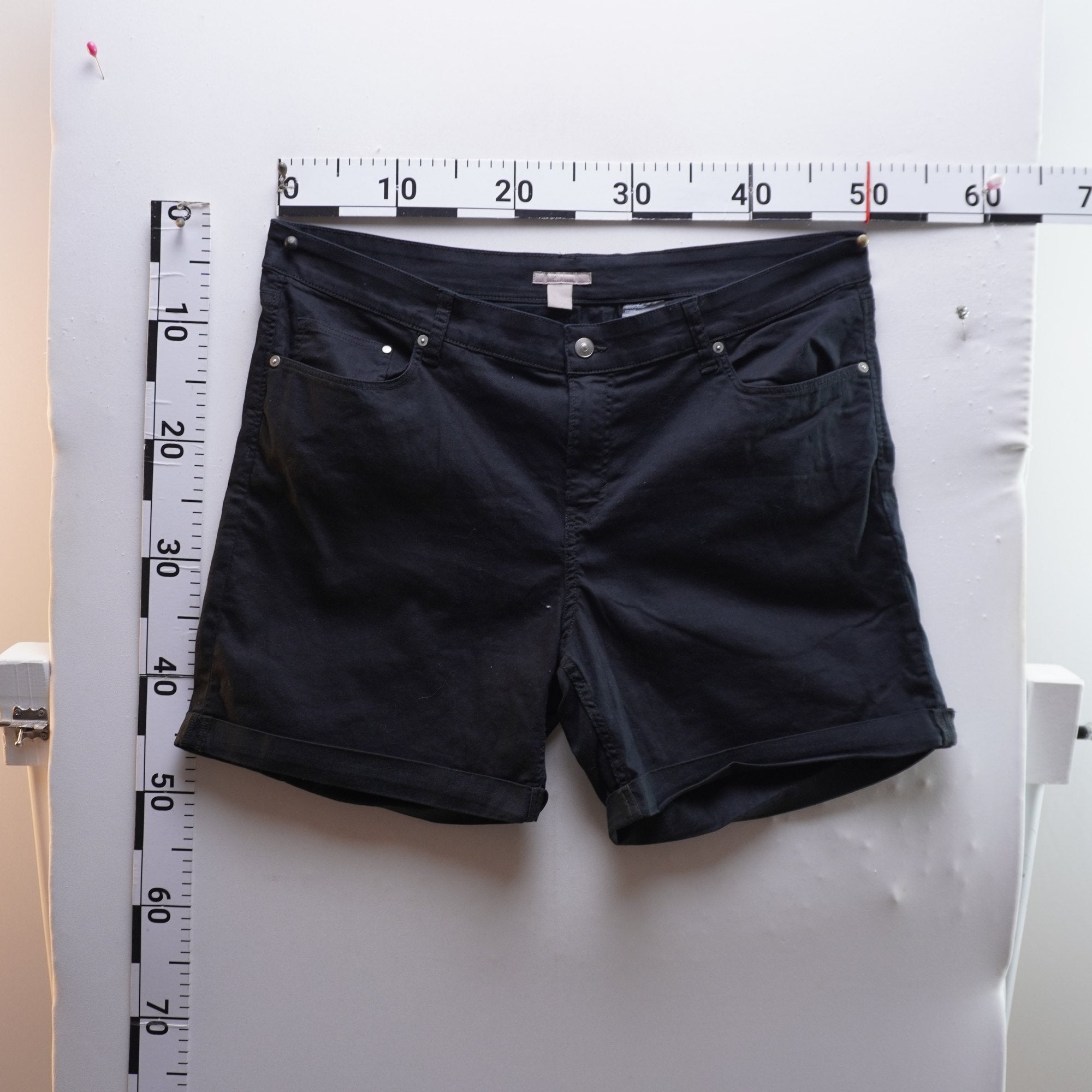 Pantalones Cortos Vaqueros H&M para Mujer Usados - Negro, 4XL