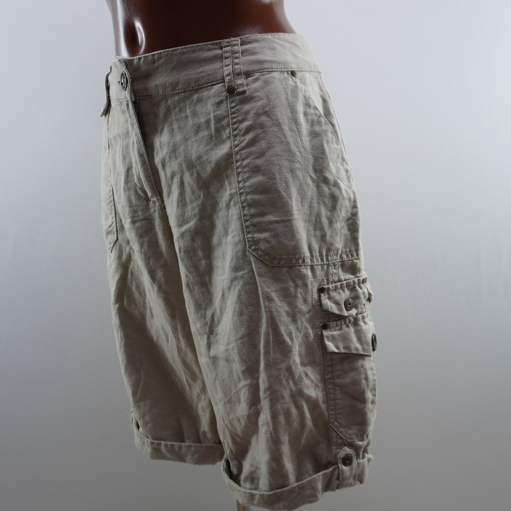 Pantalones Cortos Vaqueros Yessica para Mujer Usados - Beige, L