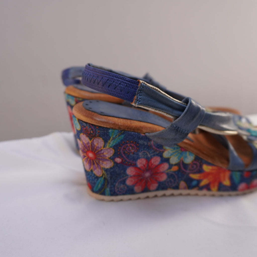 Sandalias Marila para Mujer Usadas - Azul, Talla 39