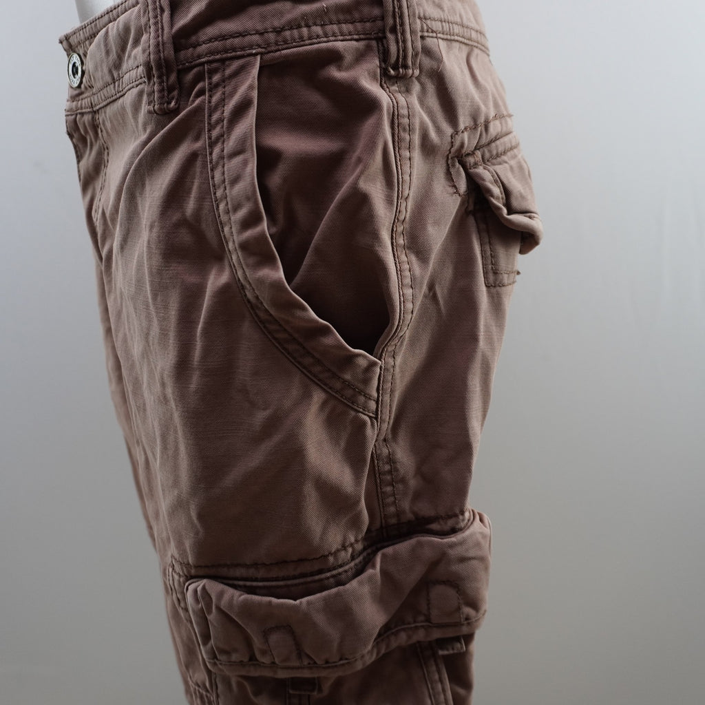 Pantalones Cortos Cargo Fat Face para Hombre - Marrón, XL, Usados en Muy Buen Estado