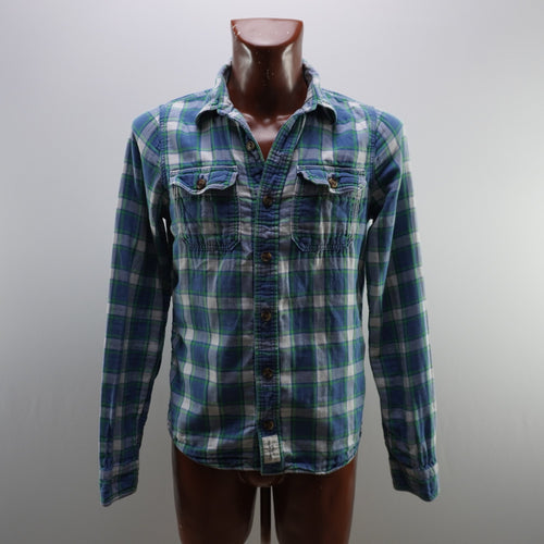 Camisa Abercrombie & Fitch hombre verde a cuadros segunda mano