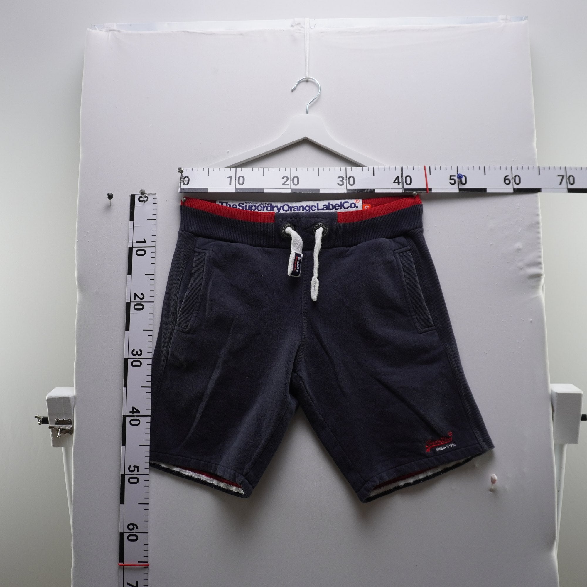 Bermudas Superdry para Hombre Usadas - Azul Marino, S