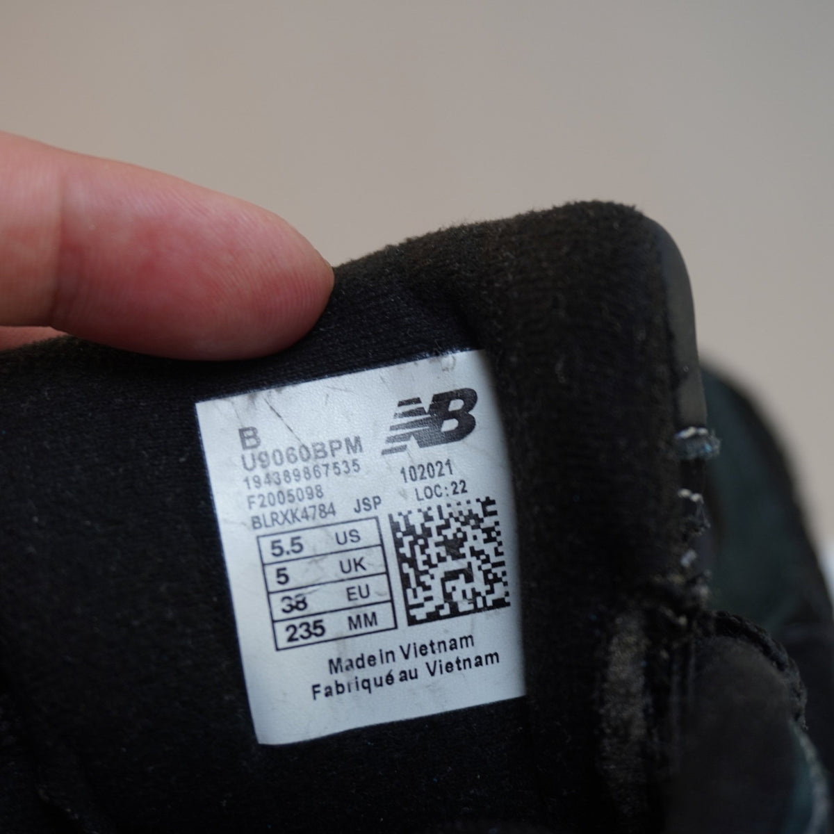 Zapatillas New Balance para Mujer Usadas - Negro, 38