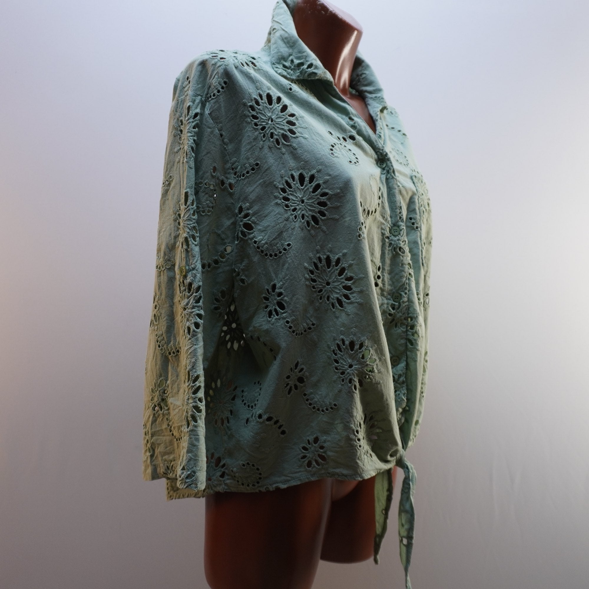 Camisa de Vestir Pescara para Mujer Verde - XL, Usada en Muy Buen Estado
