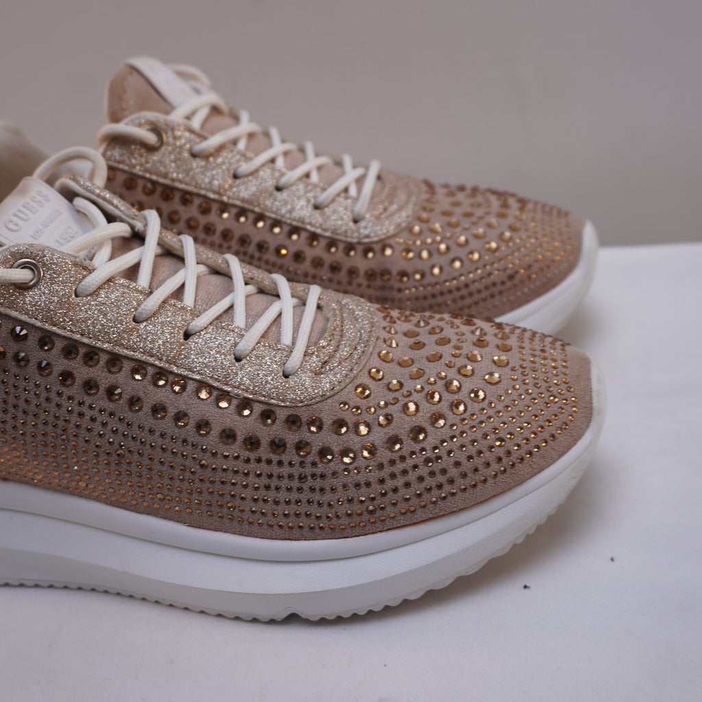 Zapatillas Guess para Mujer Usadas - Dorado, Talla 39