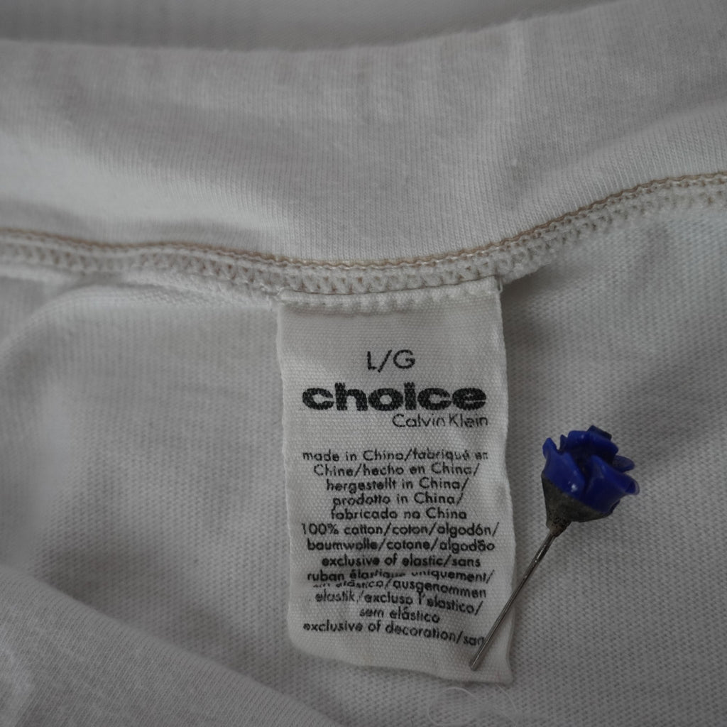 Falda Calvin Klein para Mujer Usada - Blanca, Grande (L)