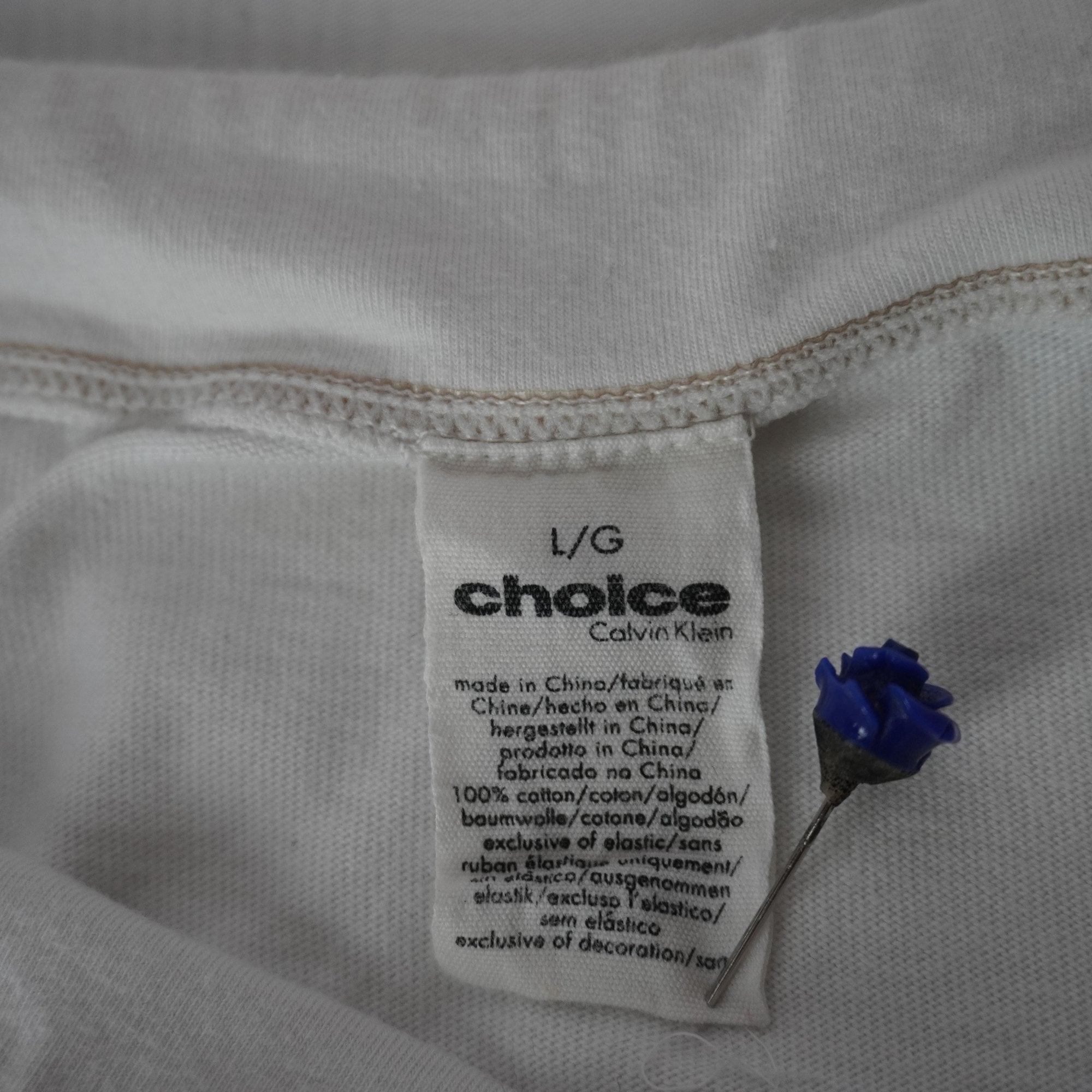 Falda Calvin Klein para Mujer Usada - Blanca, Grande (L)