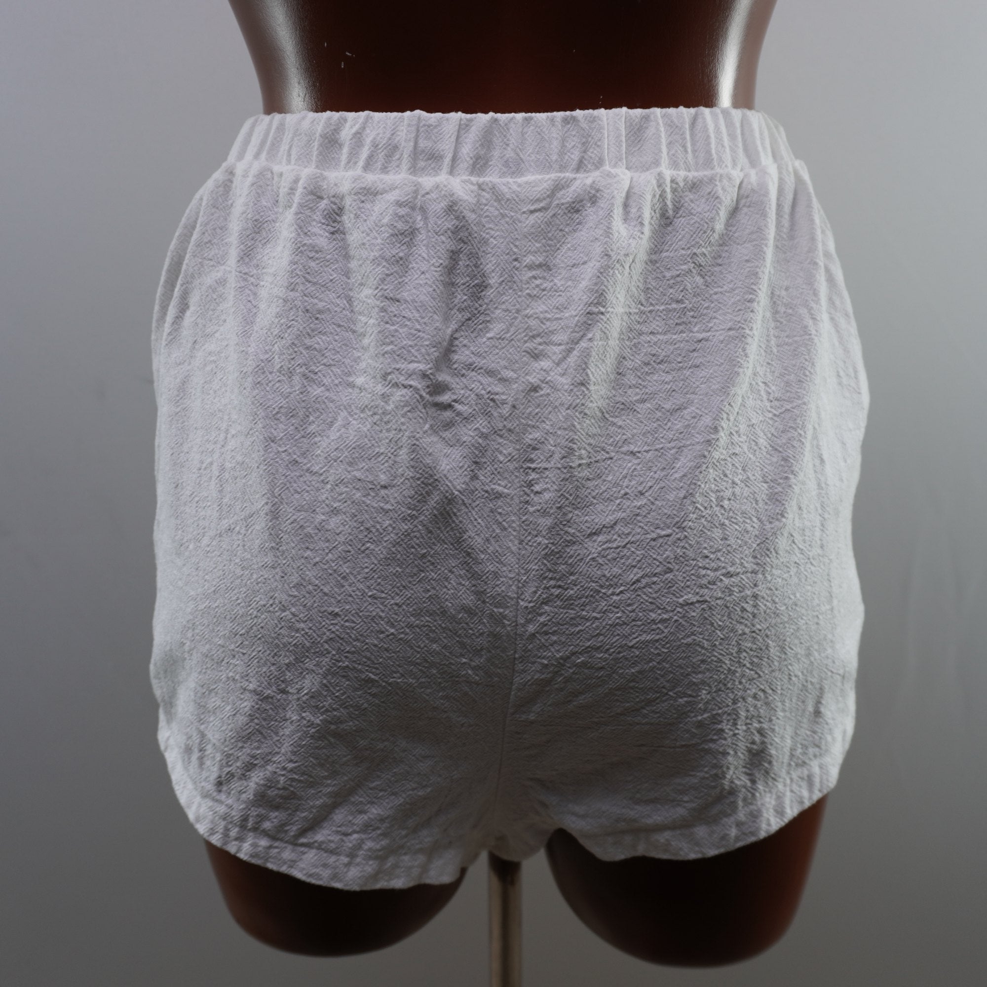 Pantalones Cortos Chinos Italian Style para Mujer Usados - Blanco, S