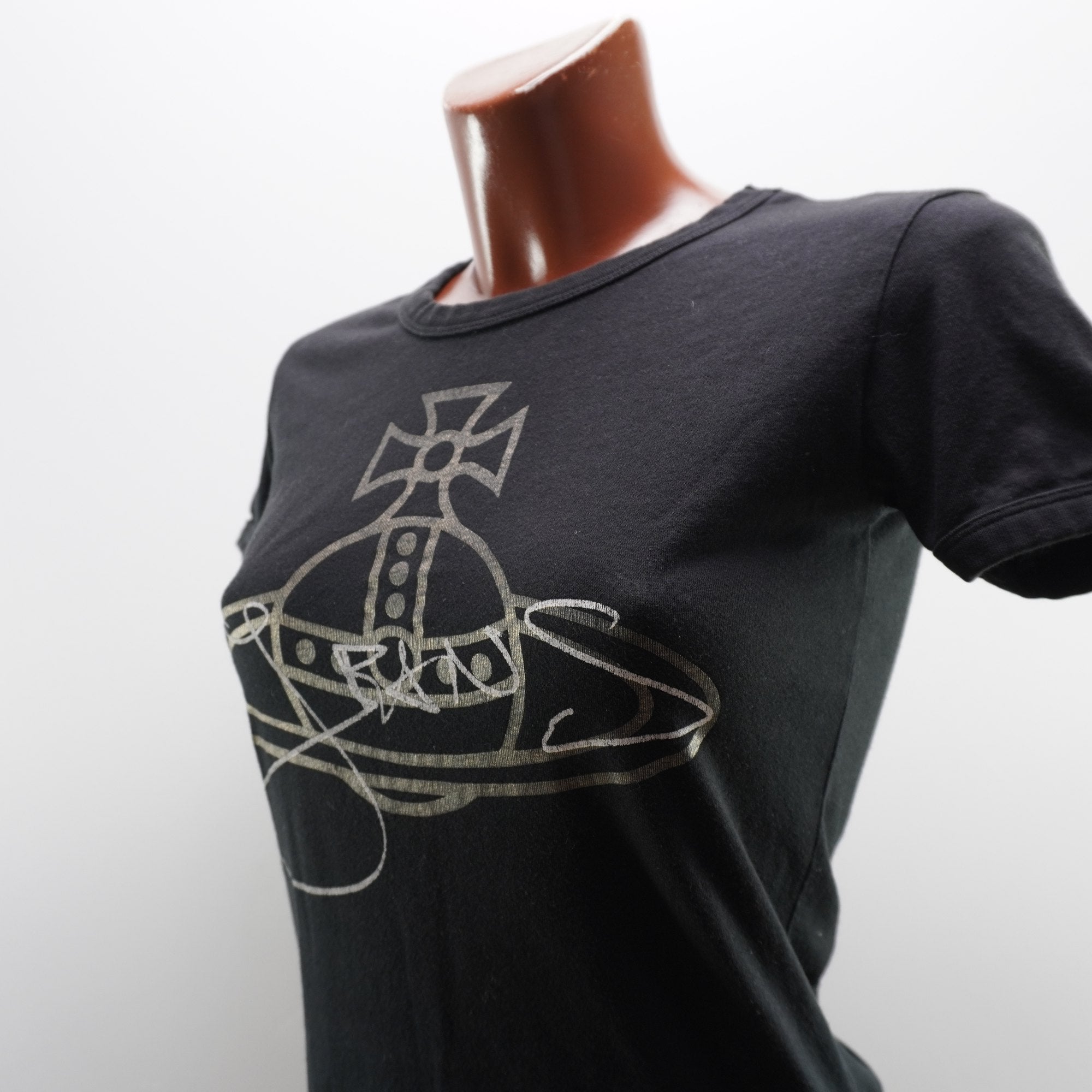 Camiseta Vivienne Westwood Anglomania para Mujer Usada - Negra, XS