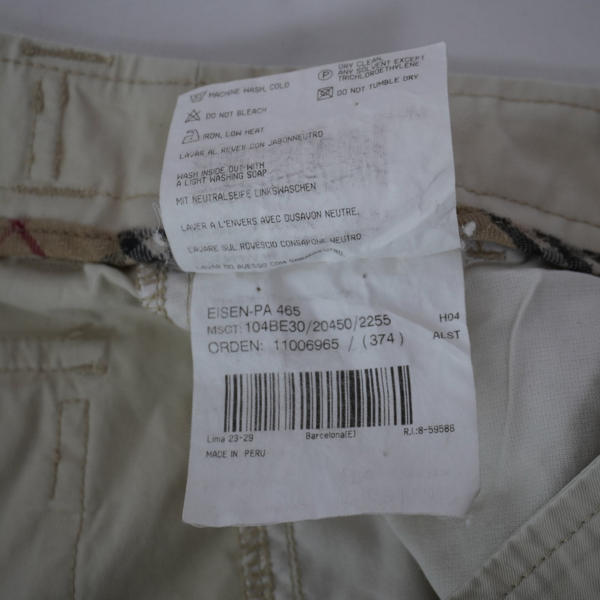 Pantalones Cortos Vaqueros Burberry para Hombre Usados - Beige, L