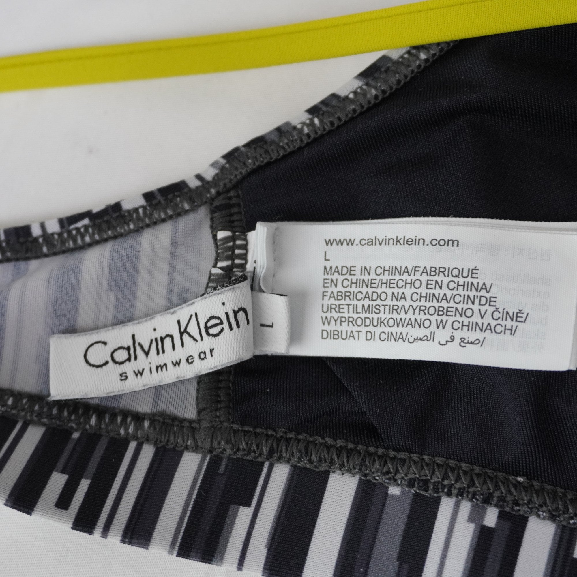 Vestido de Baño Calvin Klein para Mujer - Negro, L (Usado en Muy Buen Estado)