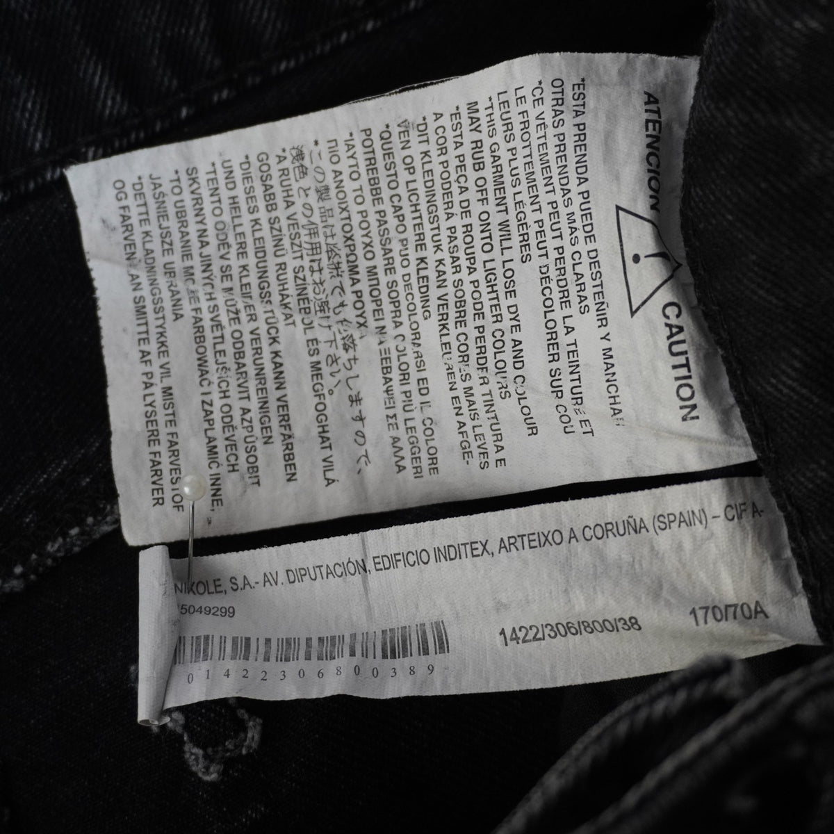 Pantalones Cortos Vaqueros Lefties para Mujer Usados - Negro, M