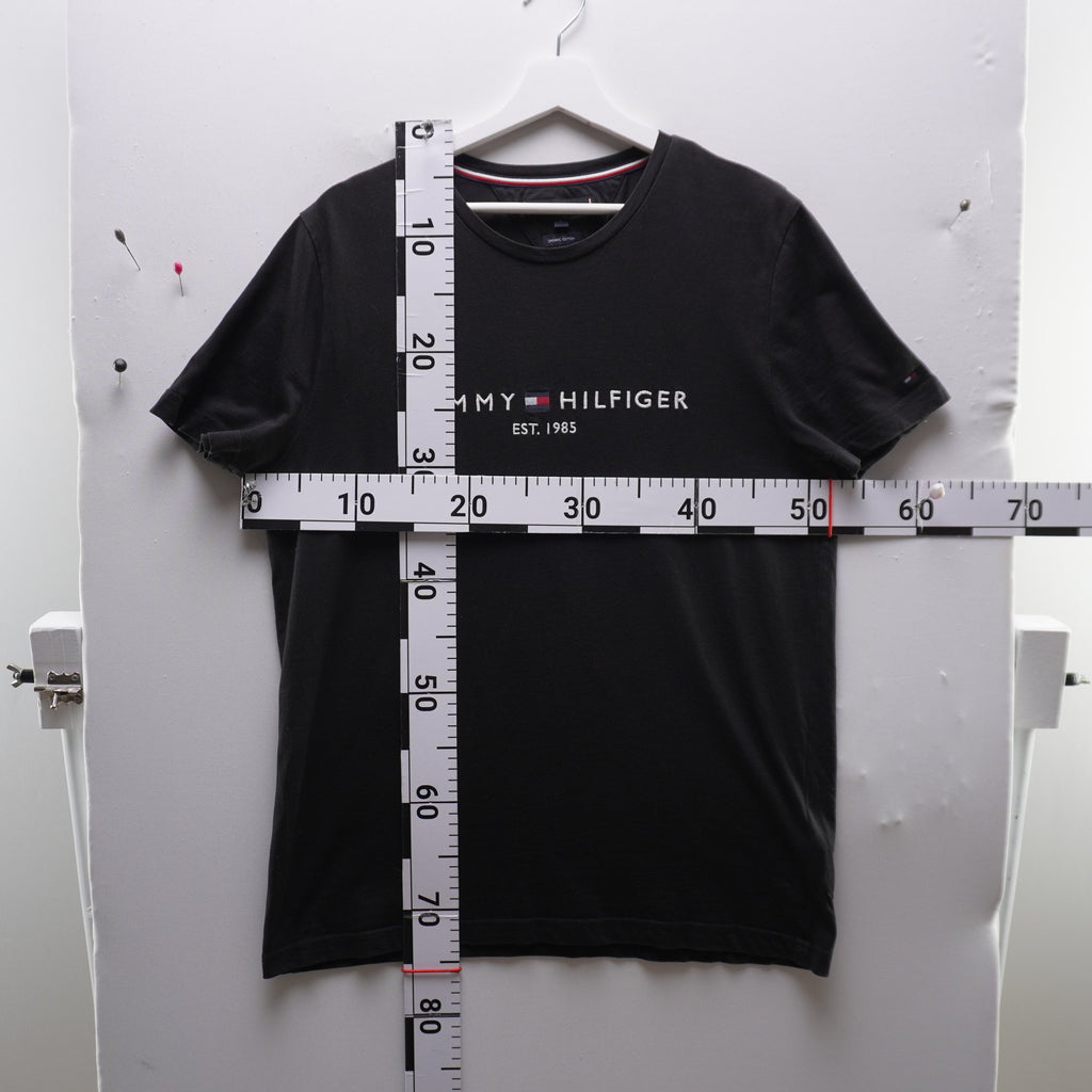 Camiseta de Manga Corta Tommy Hilfiger para Mujer Usada - Negro, L