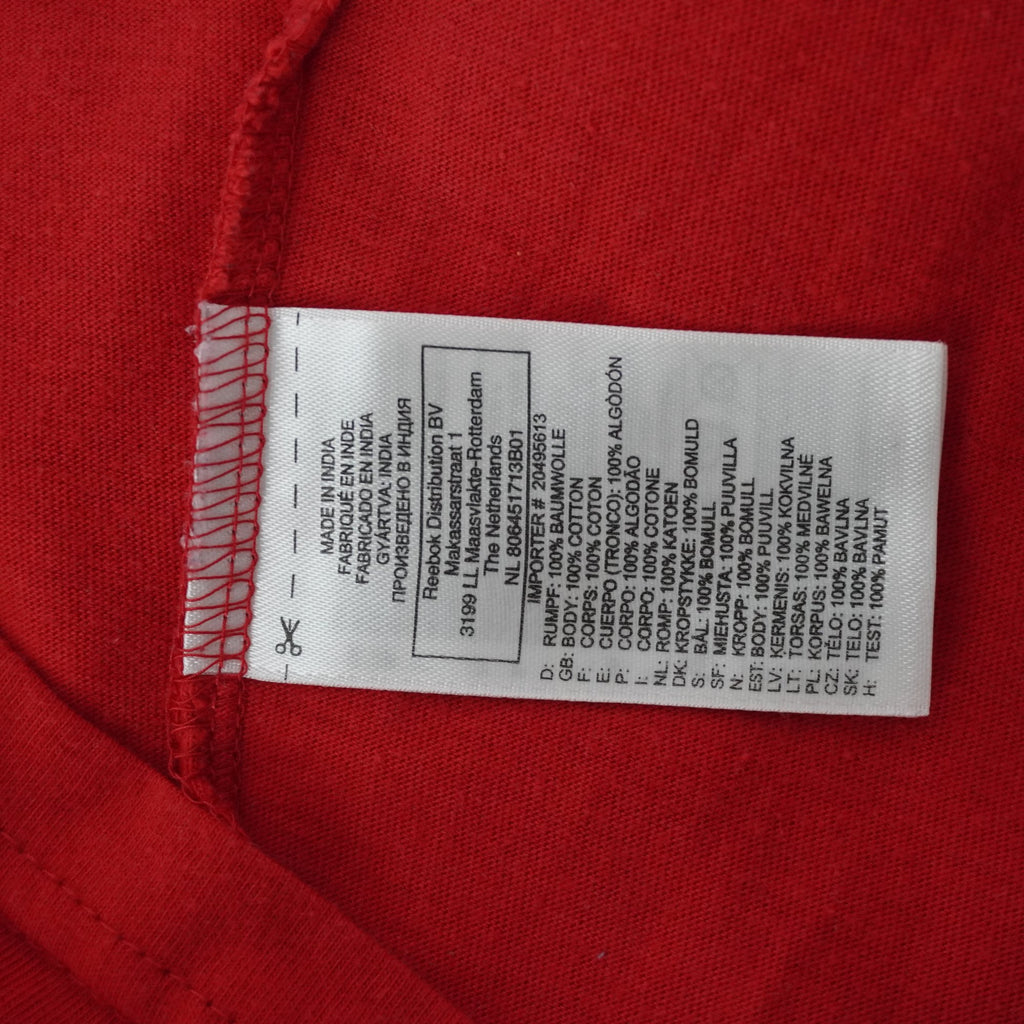 Camiseta de Manga Corta Reebok para Mujer - Roja, XL, Usada en Muy Buen Estado