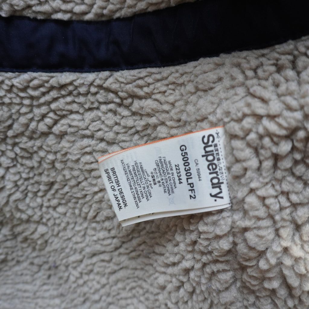 Parka Superdry para Mujer Usada - Azul Marino, XL