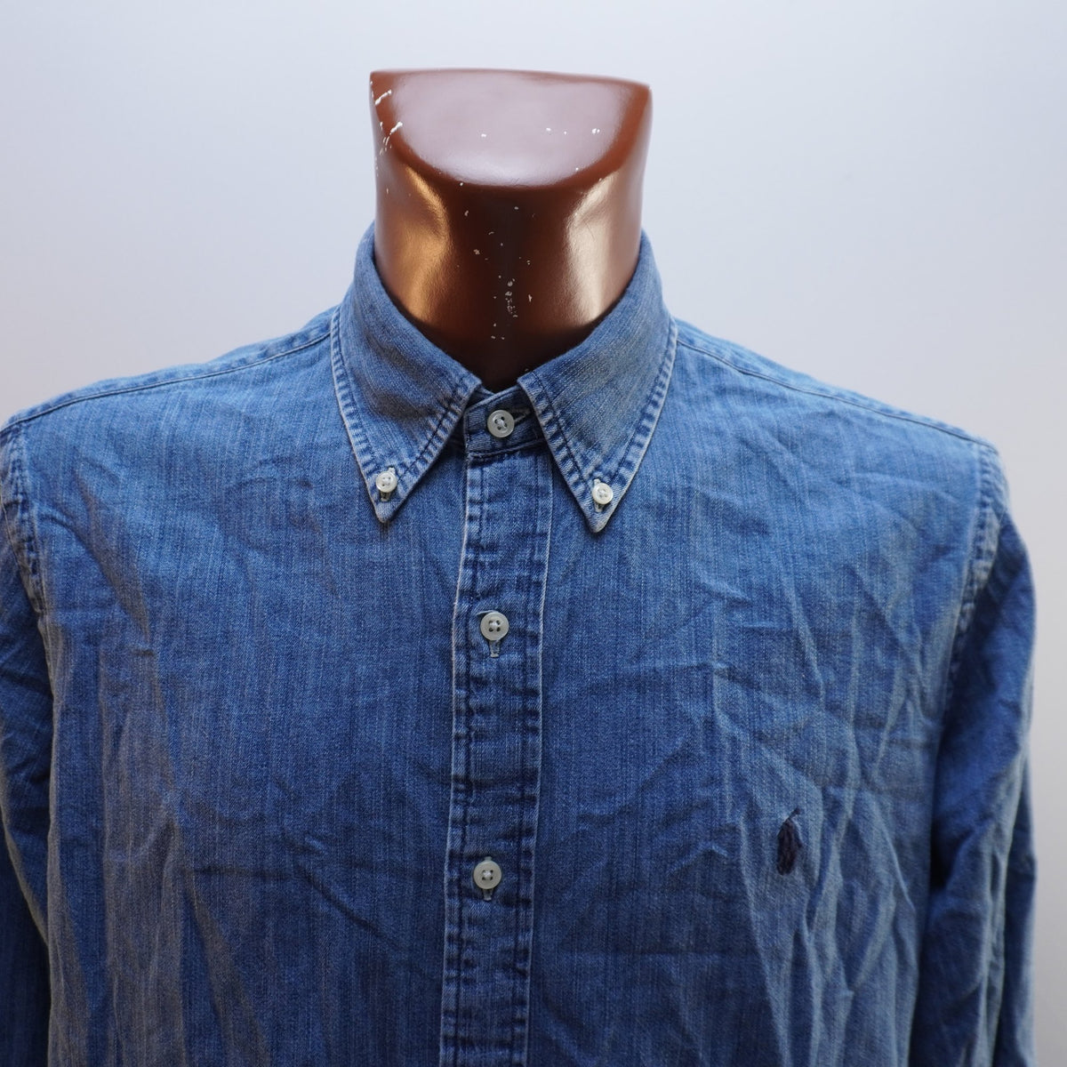 Camisa Henley Ralph Lauren para Hombre Usada - Azul, XL