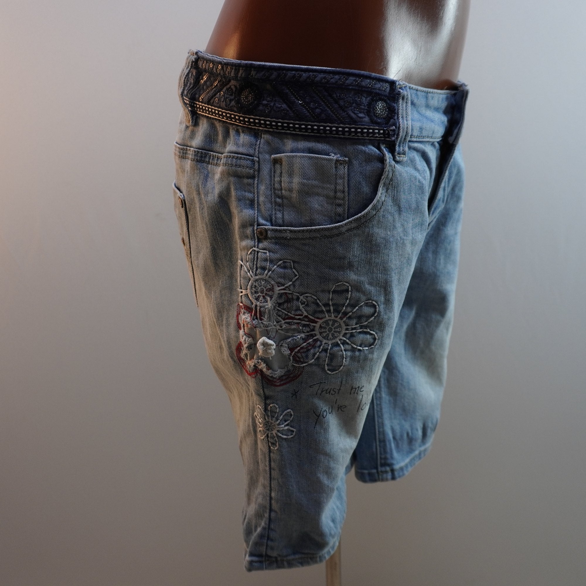 Pantalones Cortos Vaqueros Desigual para Mujer Usados - Azul, L