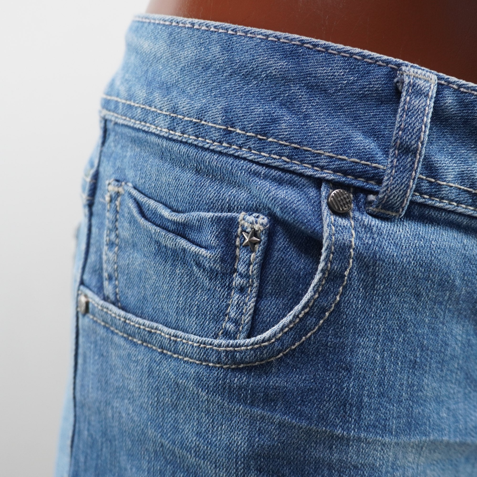 Pantalones Cortos Vaqueros Walk and Talk para Mujer Usados - Azul, XXL