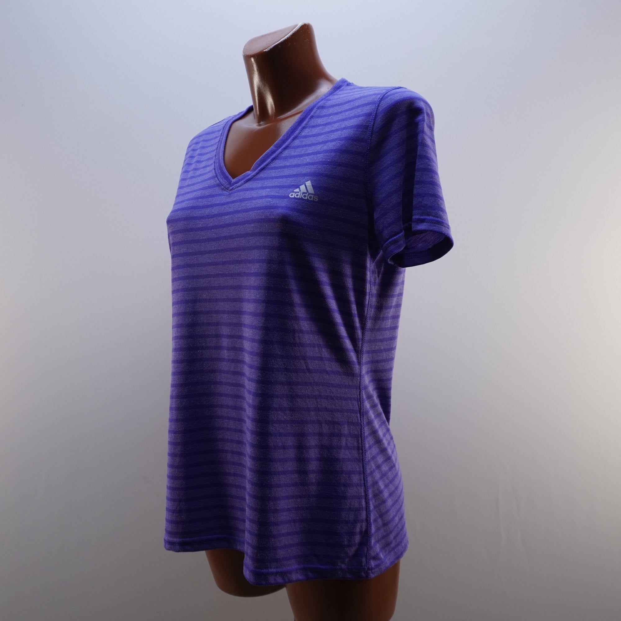 Camiseta de Manga Corta Adidas para Mujer Usada - Púrpura, L