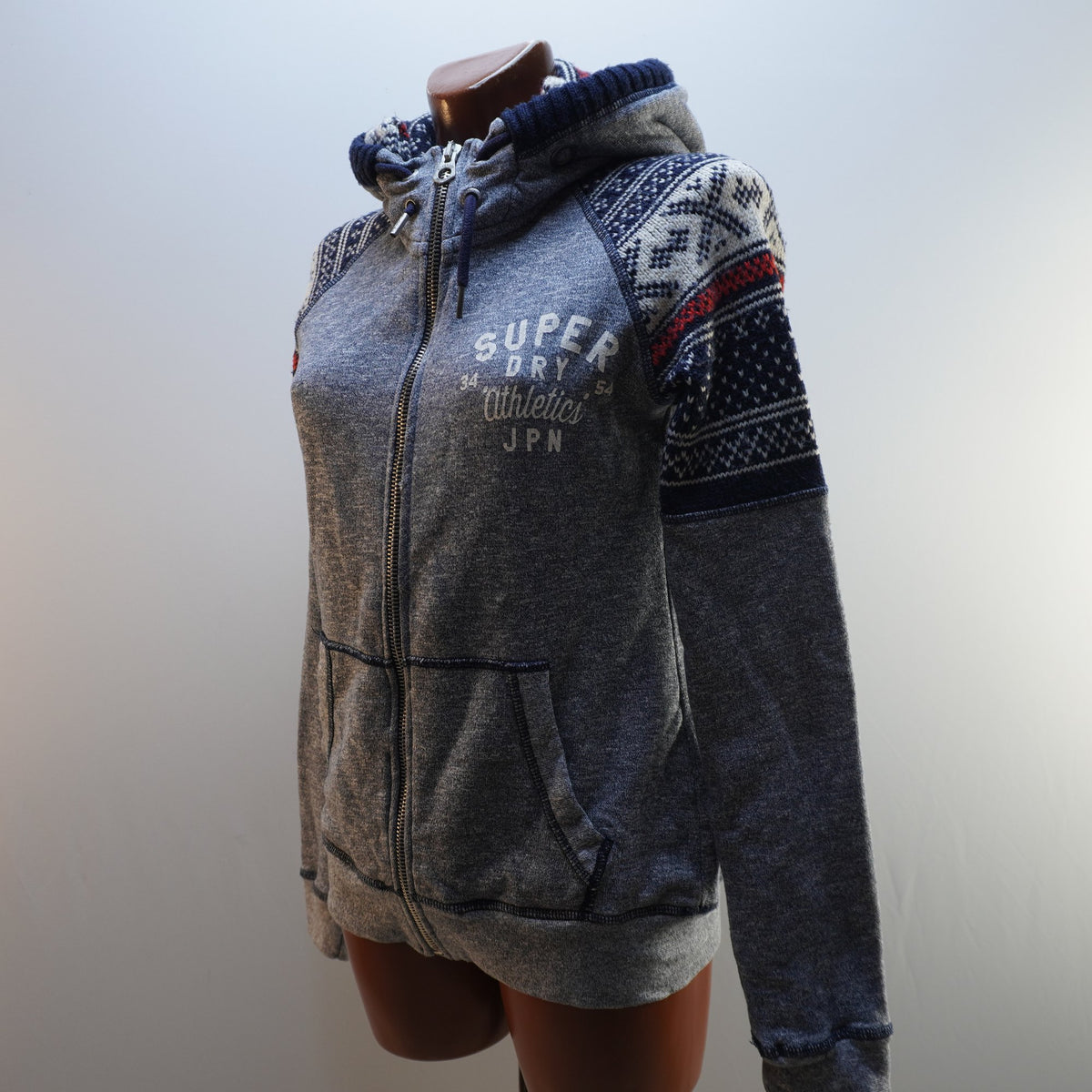 Sudadera con Capucha Superdry para Mujer Usada - Gris, L