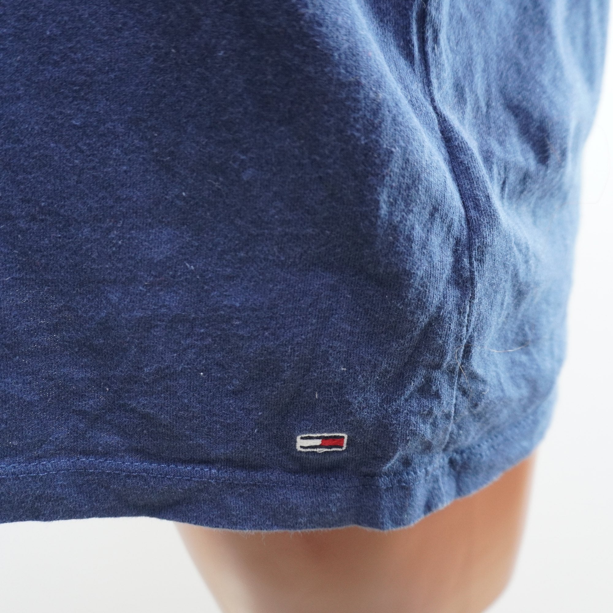 Camiseta de Manga Corta Azul Marino para Mujer - Talla L, Usada en Muy Buen Estado