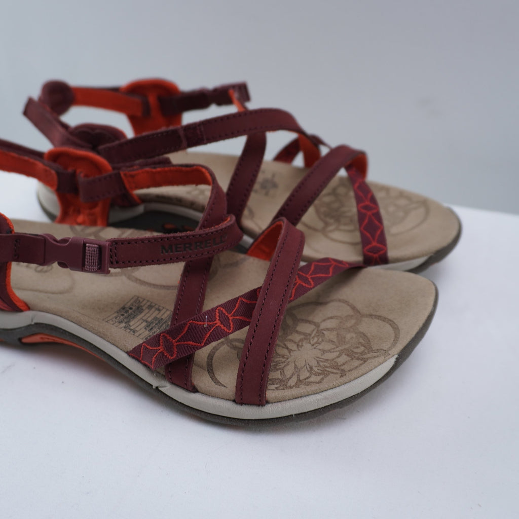 Sandalias Merrell para Mujer Nuevas - Rojo, 38