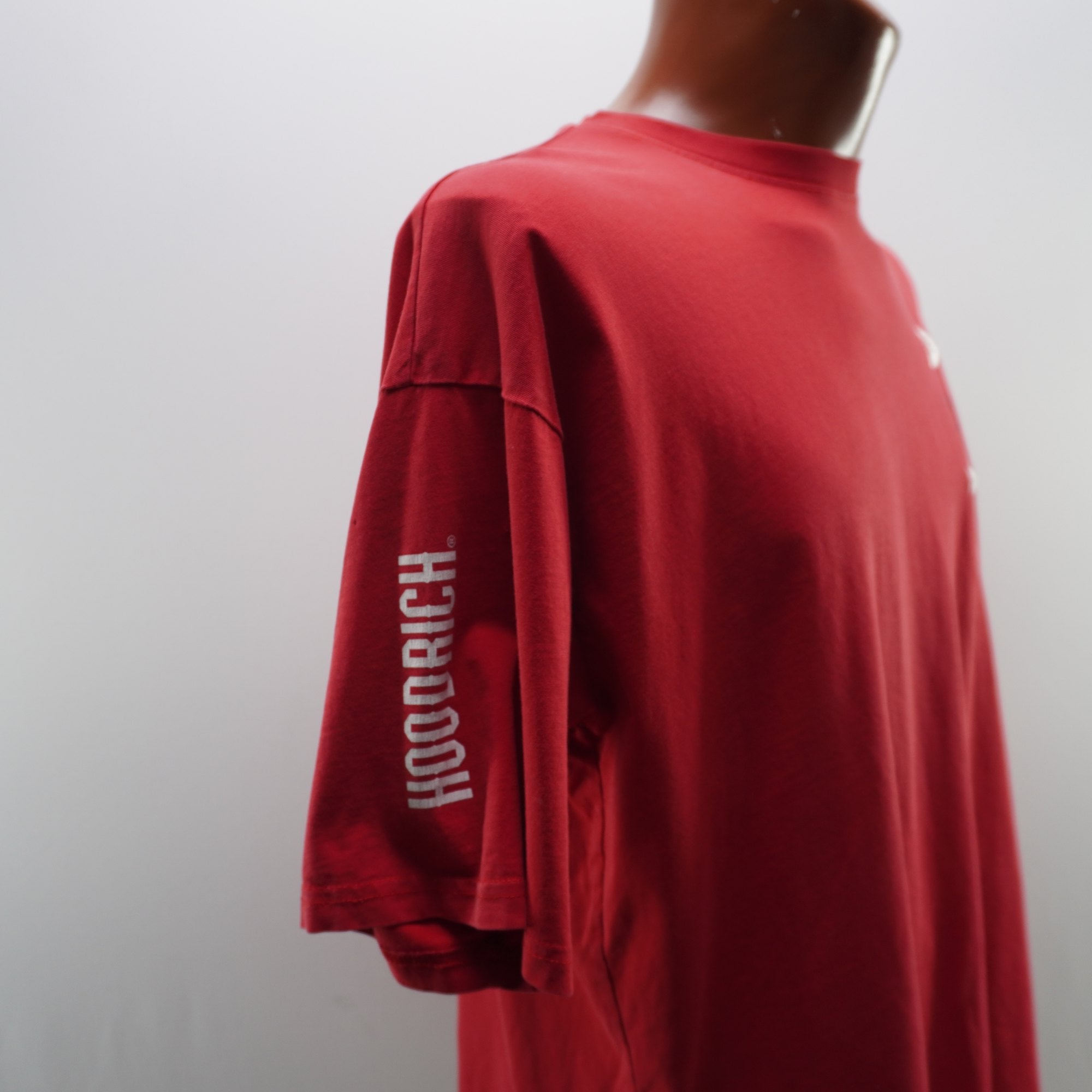 Camiseta de Manga Corta Hoodrich para Hombre - Roja, M - Usada en Muy Buen Estado