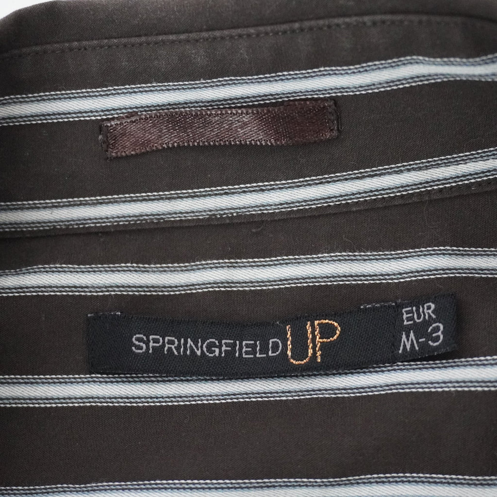 Camisa de Vestir Springfield para Hombre Usada - Marrón, Mediana (M)
