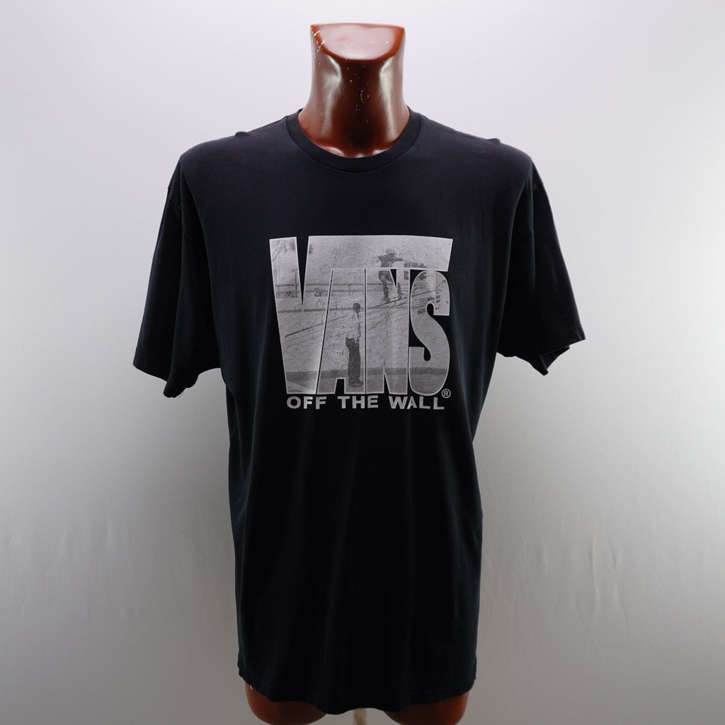 Camiseta Vans para Hombre Usada - Negra, XL