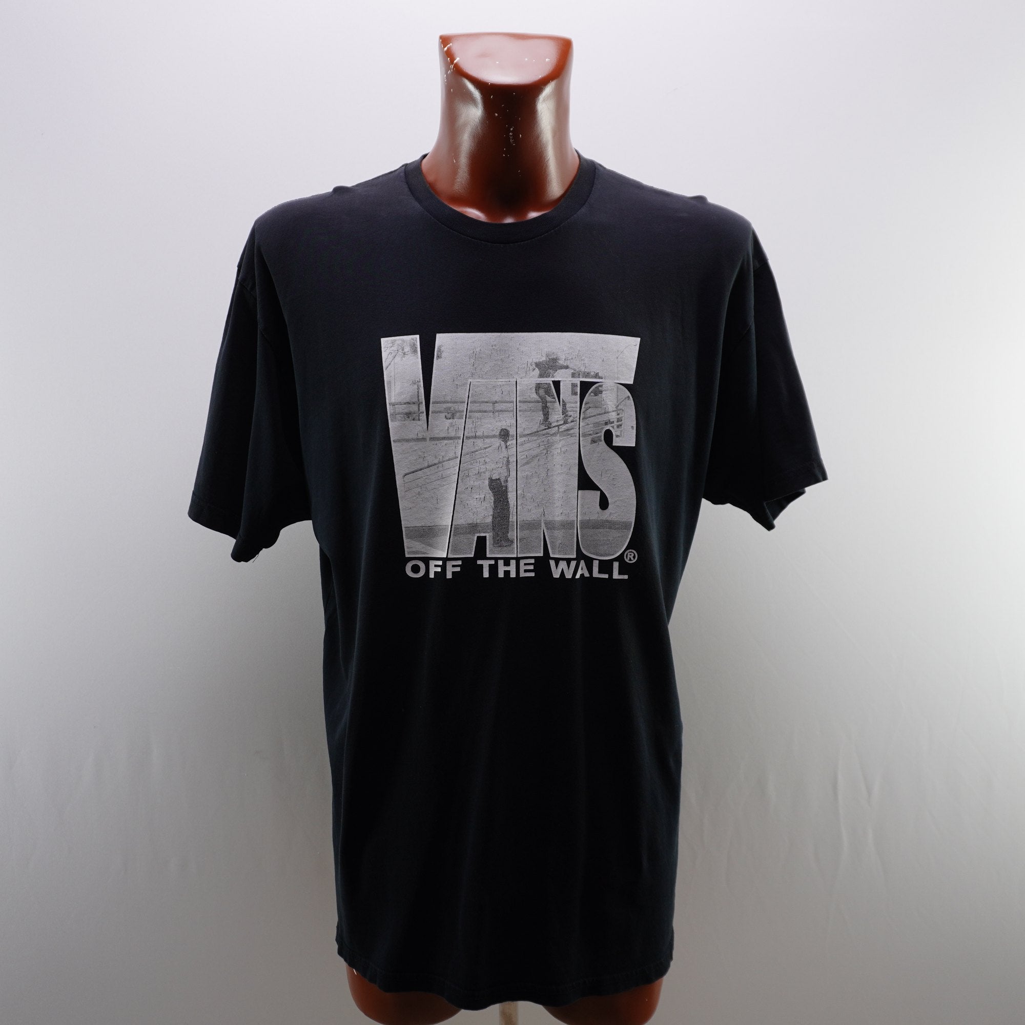 Camiseta Vans para Hombre Usada - Negra, XL