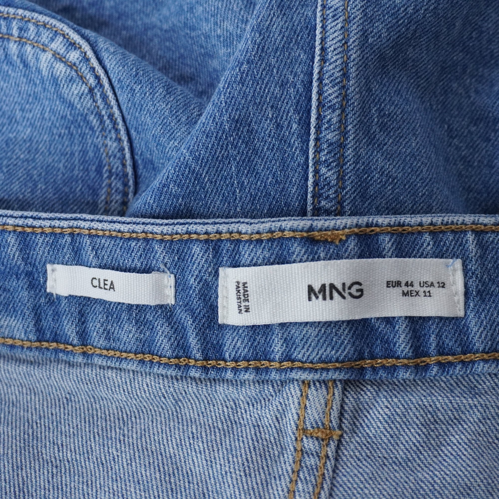 Pantalones Cortos Vaqueros MNG para Mujer Usados - Azul, XXL