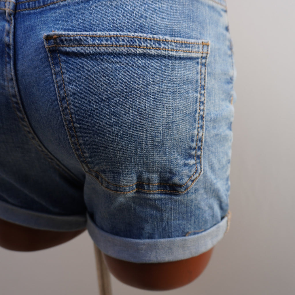 Pantalones Cortos Vaqueros MNG para Mujer Usados - Azul, XS