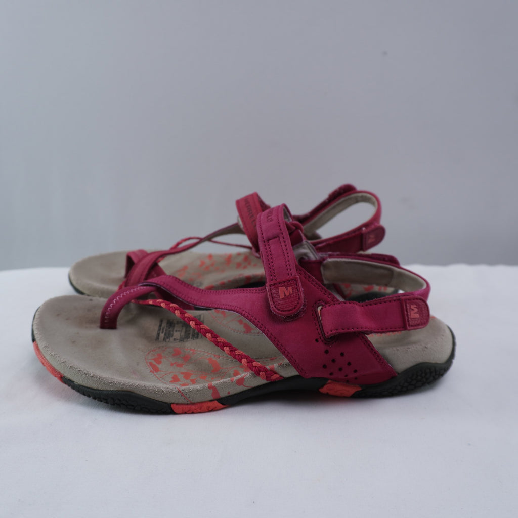 Sandalias Merrell para Mujer Usadas - Rojas, Talla 38