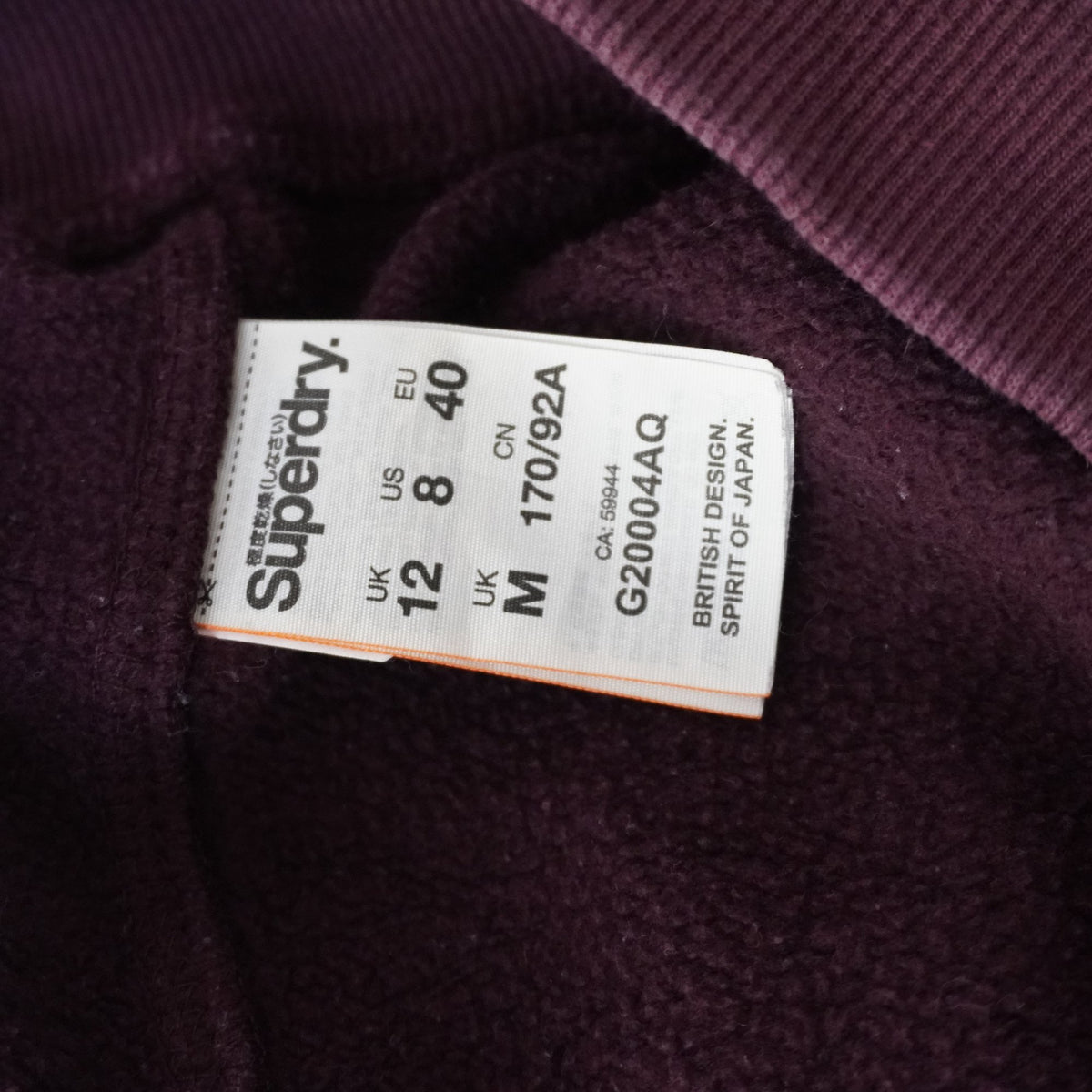 Sudadera con Capucha Superdry para Mujer Usada - Roja, L