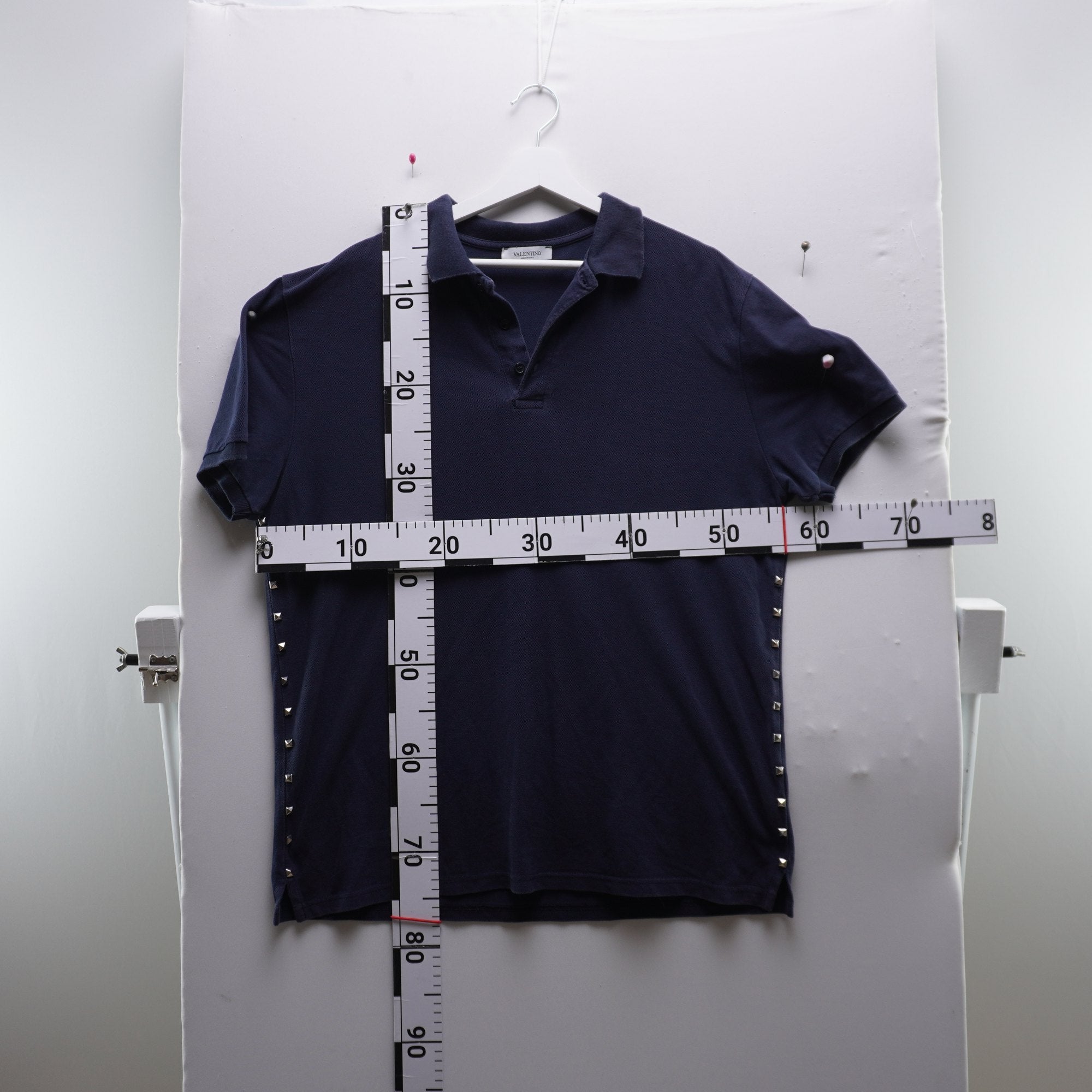 Camiseta de Manga Corta Valentino para Hombre Usada - Azul Marino, XXL