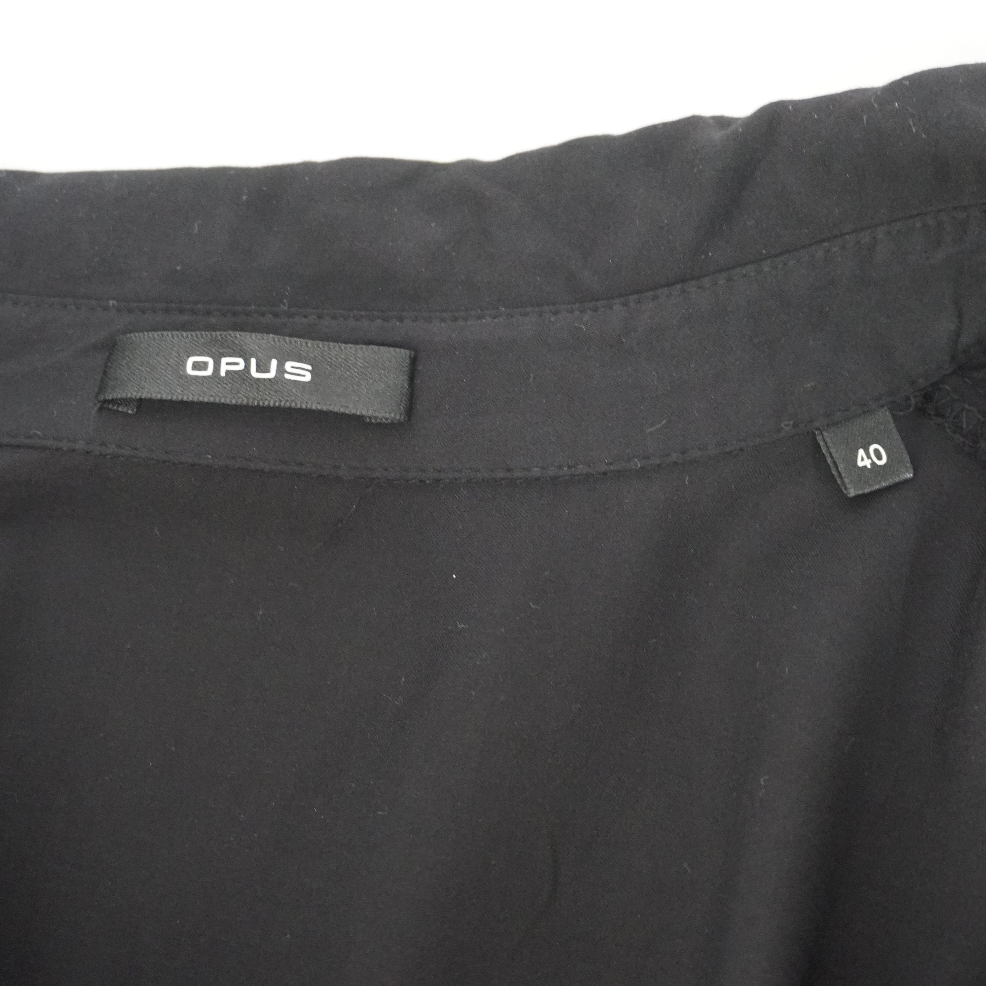 Camisa Henley Opus para Mujer Usada - Negra, Grande (L)