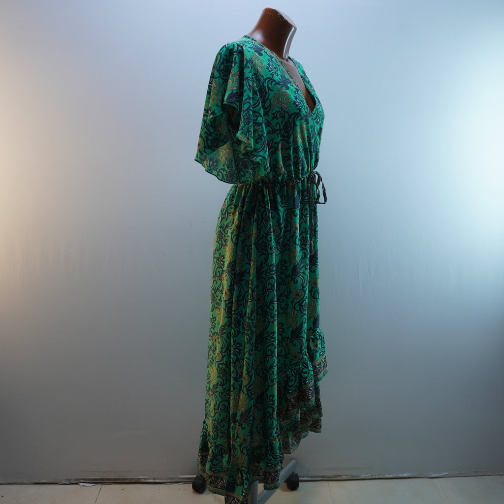 Vestido Corte Hinde para Mujer Usado - Verde, XL
