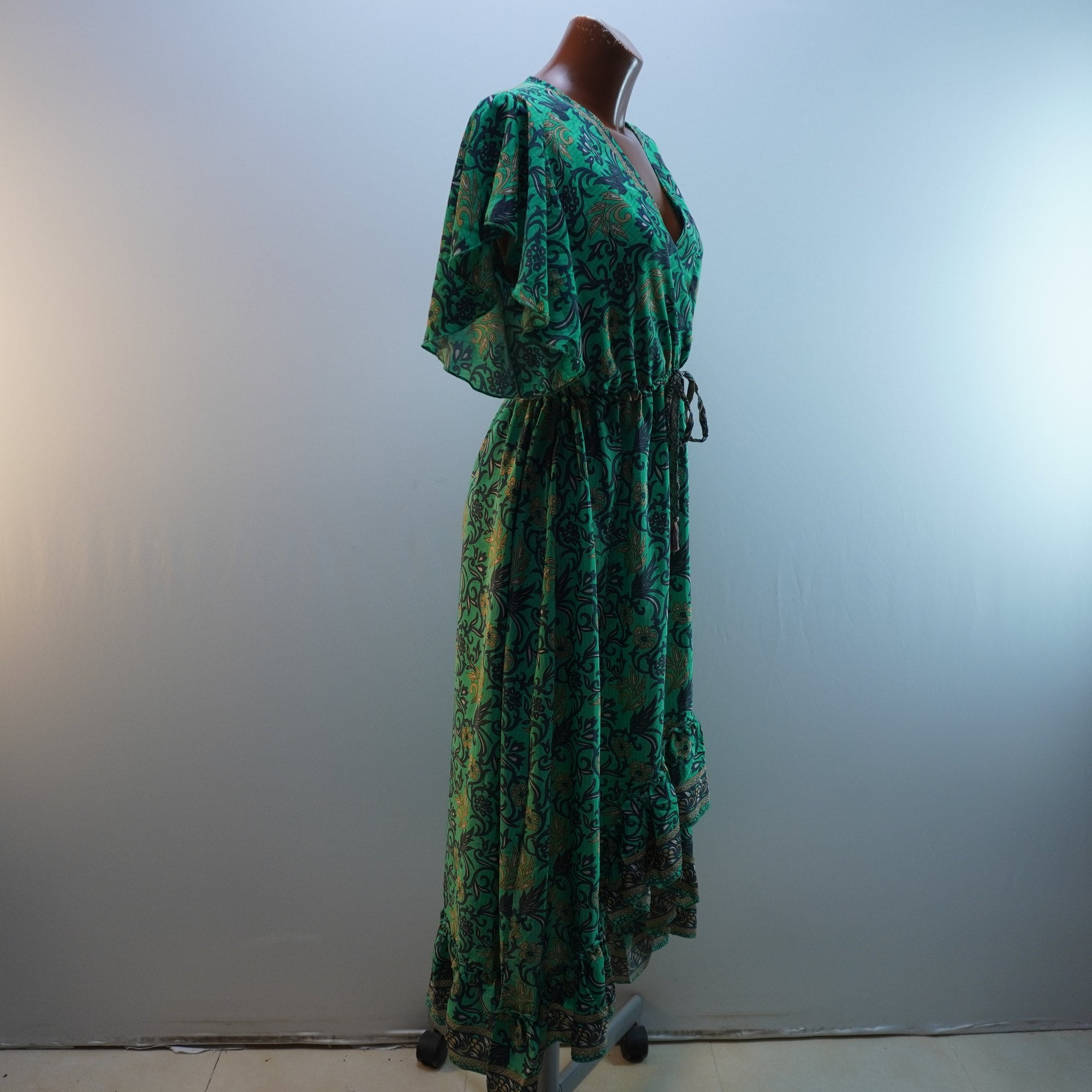 Vestido Corte Hinde para Mujer Usado - Verde, XL